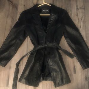 Leather coat